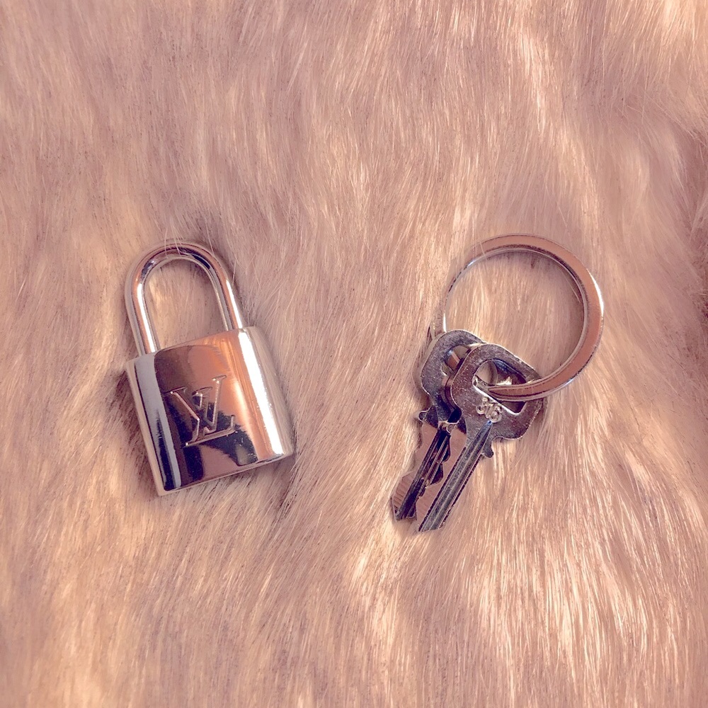 Louis Vuitton Silver Lock and Keys